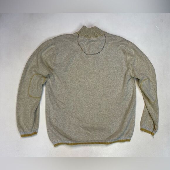 CARBON2COBALT Knit Sweater Men Medium Gray Yellow Carbon 2 Cobalt - Picture 4 of 6